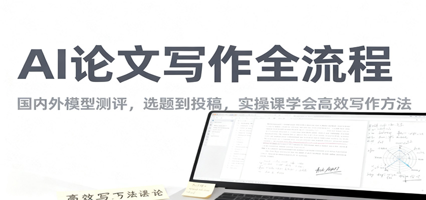 AI论文写作全流程，国内外模型测评，选题到投稿，实操课学高效写作方法-聊项目