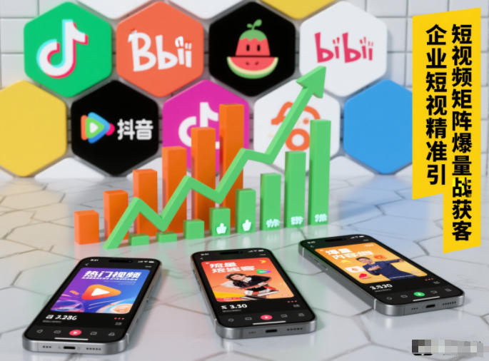 企业短视频精准引流矩阵获客，短视频矩阵爆量战法-聊项目