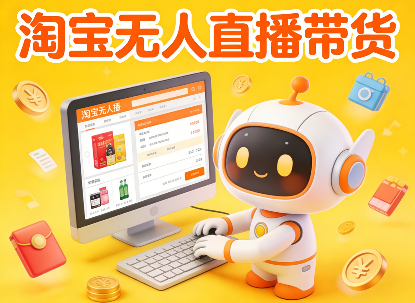 淘宝无人直播带货，24小时自动卖货，月佣金1W+，不违规不封号，不用露脸-聊项目