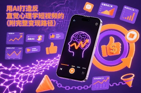 用AI打造“反直觉”心理学短视频的流量密码(附完整变现路径)-聊项目