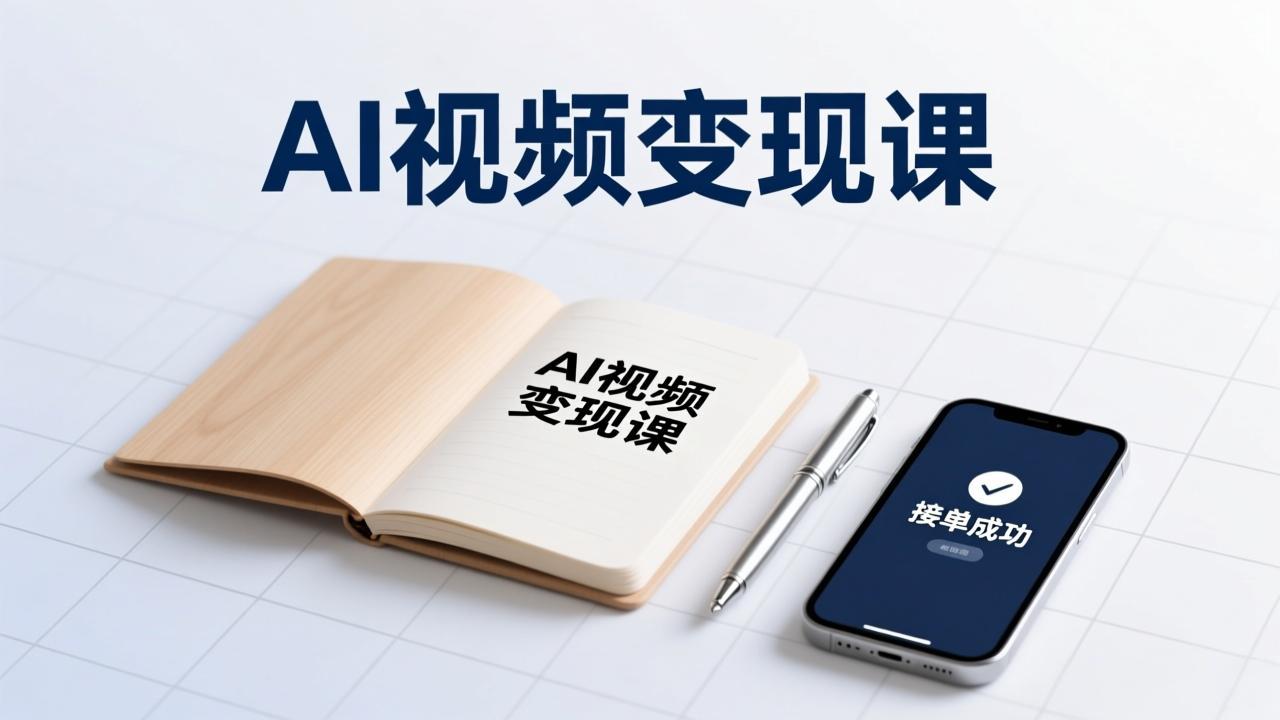 AI视频变现课，学完即可创作短片、接商单，实现副业增收，单项目报价可达千元-聊项目