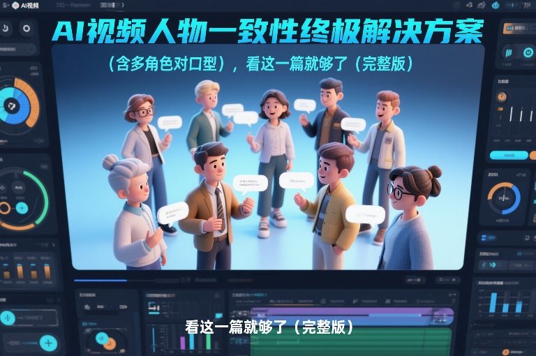 AI视频人物一致性终极解决方案(含多角色对口型)，看这一篇就够了(完整版)-聊项目