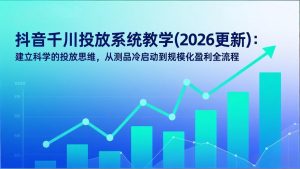 抖音千川投放系统教学(2026更新-聊项目
