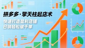 拼多多·擎天柱起店术，爆流布局、利润起飞、不断流，快速打造盈利店铺，日销破千单(更新-聊项目
