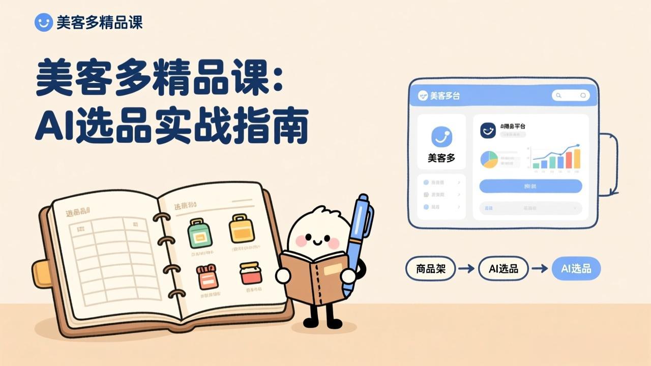 AI+美客多精品课，工具实操、数据选品、AI优化，新手也能快速上手，月入5000+美元-聊项目