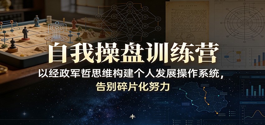 自我操盘训练营：以经政军哲思维构建个人发展操作系统，告别碎片化努力-聊项目