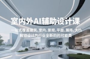 室内外AI设计课,一站式覆盖建筑、室内、景观、平面、展陈五大热门品类,解锁设计行业的全新可能-聊项目
