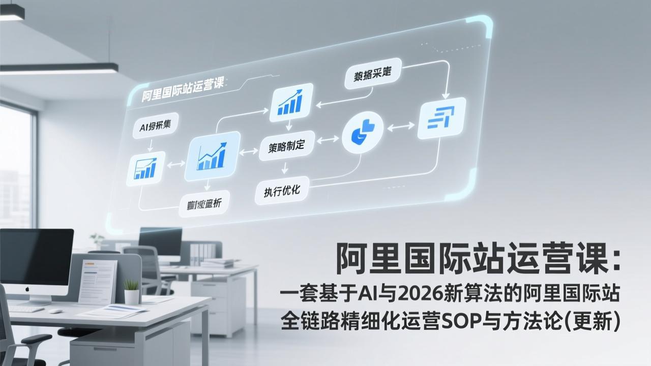 阿里国际站运营课：一套基于AI与2026新算法的阿里国际站全链路精细化运营SOP与方法论(更新-聊项目