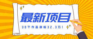30 条作品涨粉 32 万!零成本复刻高认知心理学视频,普通人也能做的爆款玩法-聊项目