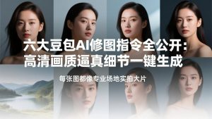 六大豆包AI修图指令全公开：高清画质逼真细节一键生成，每张图都像专业场地实拍大片-聊项目