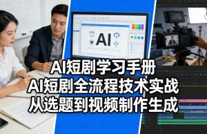 AI短剧学习手册,AI短剧全流程技术实战,从选题到视频制作生成-聊项目