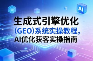 生成式引擎优化(GEO)系统实操教程,AI优化获客实操指南-聊项目