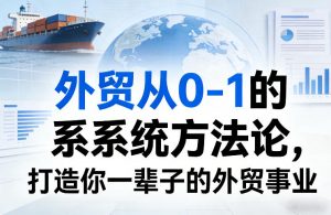 外贸从0-1的系统方法论,打造你一辈子的外贸事业-聊项目