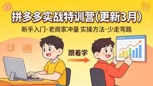 拼多多实战特训营(更新3月-聊项目