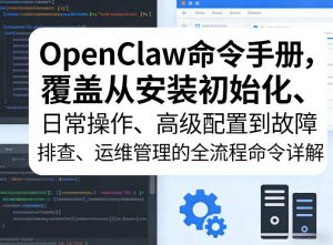OpenClaw命令手册,覆盖从安装初始化、日常操作、高级配置到故障排查、运维管理的全流程命令详解-聊项目