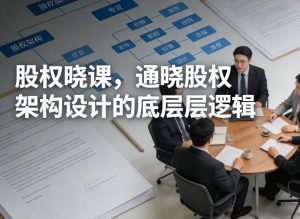 股权晓课,通晓股权架构设计的底层逻辑-聊项目
