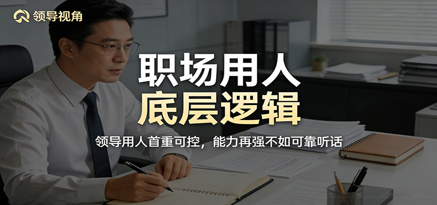 公众号付费文章：职场用人底层逻辑，领导用人首重可控，能力再强不如可靠听话-聊项目