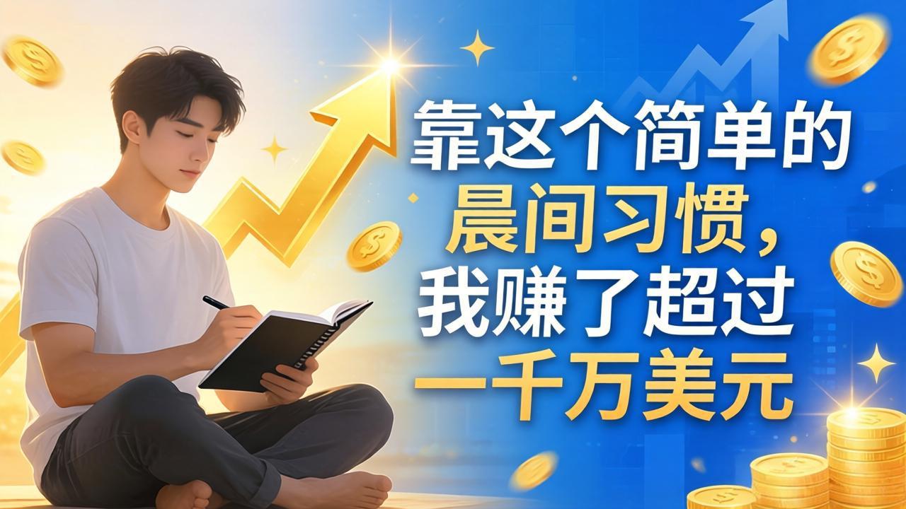 付费文章：靠这个简单的晨间习惯，我赚了超过一千万美元-聊项目