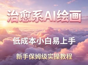 治愈系AI绘画提示词项目,低成本小白易上手,每天10分钟,新手保姆级实操教程-聊项目