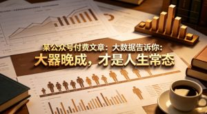 某公众号付费文章:大数据告诉你:大器晚成,才是人生常态-聊项目