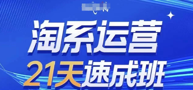 淘系运营21天速成班，0基础轻松搞定淘系运营，不做假把式，快速复制落地(更新26年5月)-聊项目