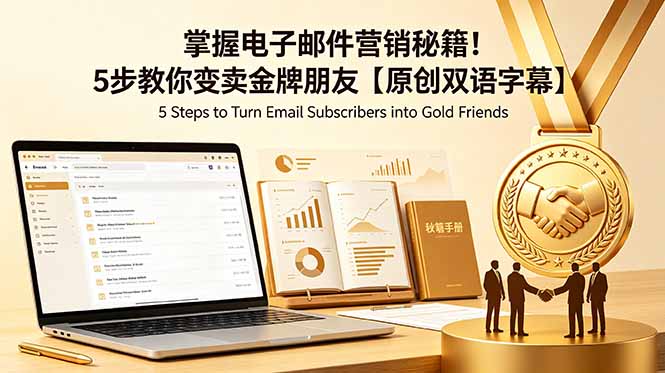 掌握电子邮件营销秘籍！5步教你变卖金牌朋友【原创双语字幕】-聊项目