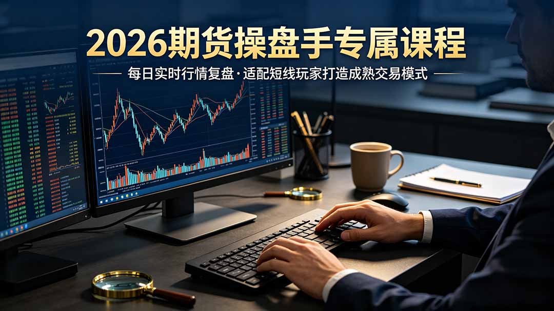 2026期货操盘手专属课程-更新7月11，每日实时行情复盘，适配短线玩家打造成熟交易模式-聊项目