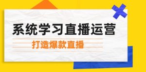 （12802期）系统学习直播运营：掌握起号方法、主播能力、小店随心推，打造爆款直播-聊项目