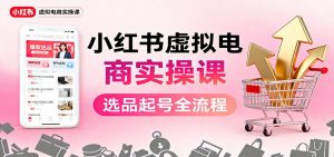 小红书虚拟电商实操课：选品起号+AI 内容创作+店铺运营+引流私域+自动化发笔记-聊项目