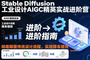 Stable Diffusion工业设计AIGC精英实战进阶营，彻底颠覆传统设计流程，实现降本增效-聊项目