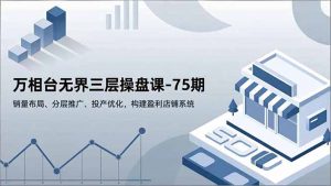 万相台无界三层操盘课-75期,销量布局、分层推广、投产优化,构建盈利店铺系统-聊项目