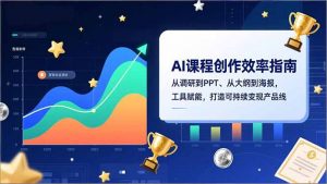 AI课程创作效率指南,从调研到PPT、从大纲到海报,工具赋能,打造可持续变现产品线-聊项目