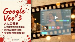 Google Veo 3人工智能AI生成式电影制作课程:利用AI高效创作专业级视频的技能!-聊项目