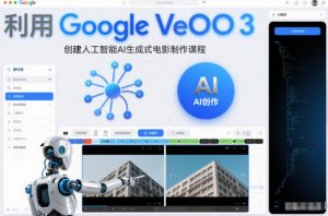 利l用Google Veo 3创建人工智能AI生成式电影制作课程,使用人工智能的力量创建令人惊叹的视频-聊项目