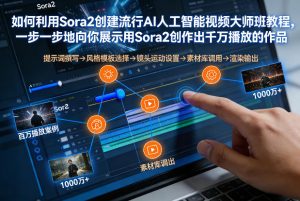如何利用Sora2创建流行AI人工智能视频大师班,一步一步地向你展示用Sora2创作出千万播放的作品-聊项目